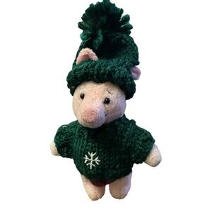 Disney Piglet Plush Boyd's Bears Christmas Winnie the Pooh‎ Holiday